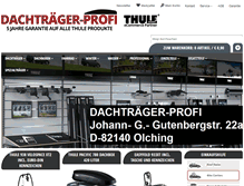 Tablet Screenshot of dachtraeger-profi.de